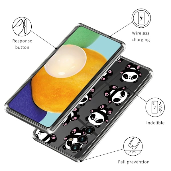 Deco Samsung Galaxy A24 4G Etui - Panda Black
