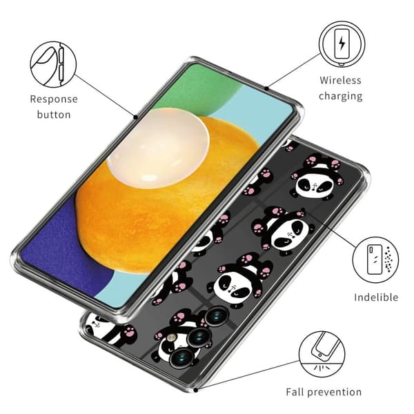 Deco Samsung Galaxy A24 4G skal - Panda Svart