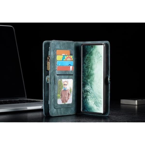 CaseMe Samsung Galaxy Note 20 Lommebok med Glidelås - Blå Blue