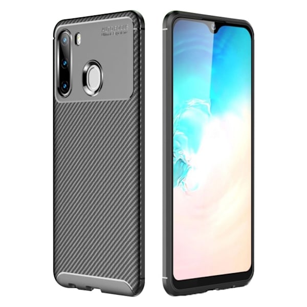 Carbon Shield Samsung Galaxy A21 cover - Sort Black
