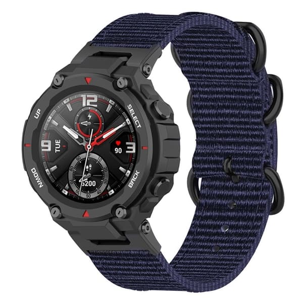 Amazfit T-Rex Pro / T-Rex / Ares klockarmband i nylon - Blå Blå