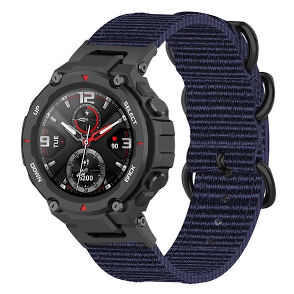 Amazfit T-Rex Pro / T-Rex / Ares klokkerem i nylon - Blå Blue