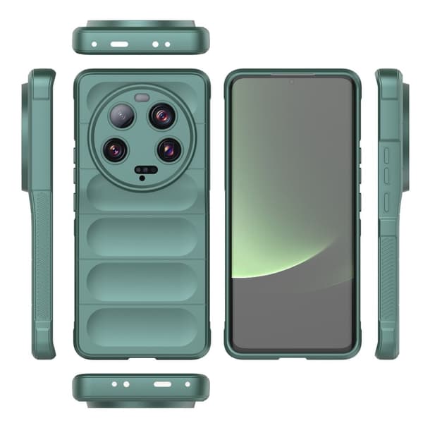 Mjukt greppformat Xiaomi 13 Ultra skal - Grön Grön