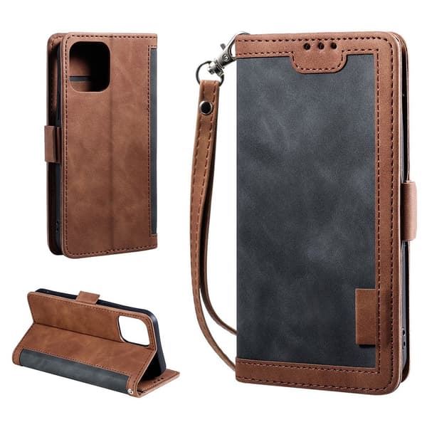 Suburbian läder iPhone 13 Pro Max fodral - Silver/Grå Silvergrå