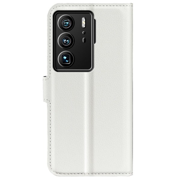 Klassisk ZTE Axon 40 Ultra Flip Etui - Hvid White