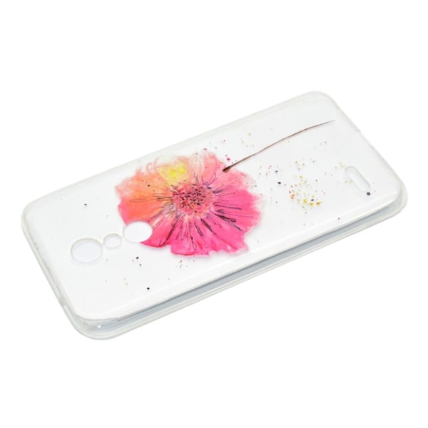 LG K10 (2018) mobilskal silikon mönster - Blomma multifärg