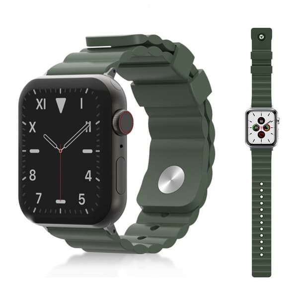 Apple Watch Series 5 / 4 40mm cool silikoneurrem - Grøn Green