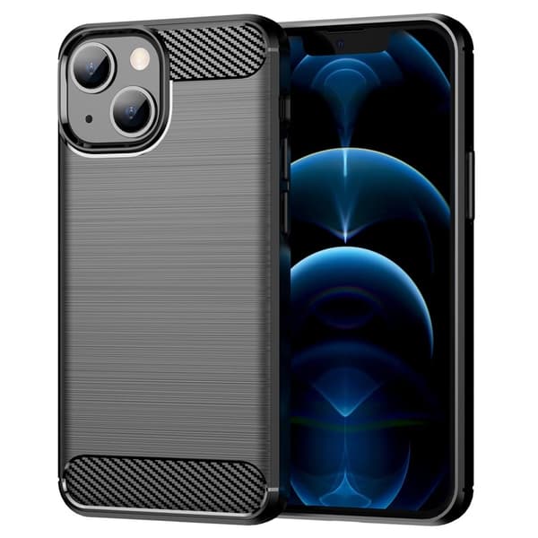 Carbon Flex Etui iPhone 13 - Svart Black
