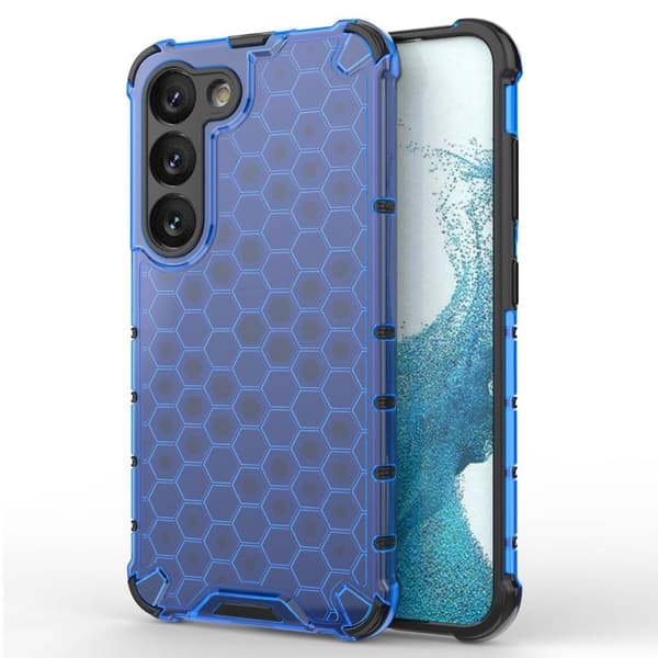Bofink Honeycomb Samsung Galaxy S23 Suojakotelo - Sininen Blue