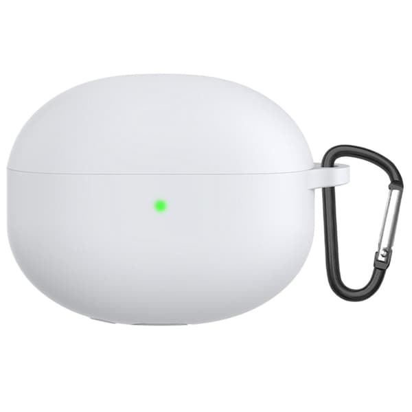 Xiaomi Buds 3 Pro silikonfodral med spänne - Vit Vit