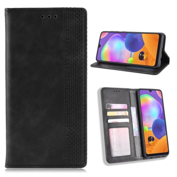 Bofink Vintage Samsung Galaxy A31 kotelot - Musta Black