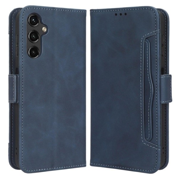 Modernt Samsung Galaxy A14 fodral med plånbok - Blå Blå