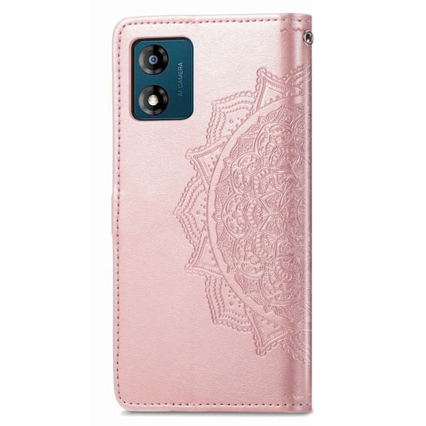 Mandala Motorola Moto E13 Flippetui - Rose Gull Pink