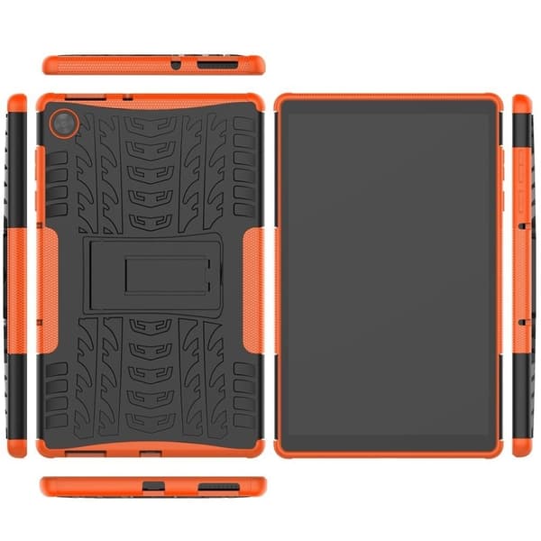 Lenovo Tab M10 HD Gen 2 hybridfodral med coola däck - Orange Orange