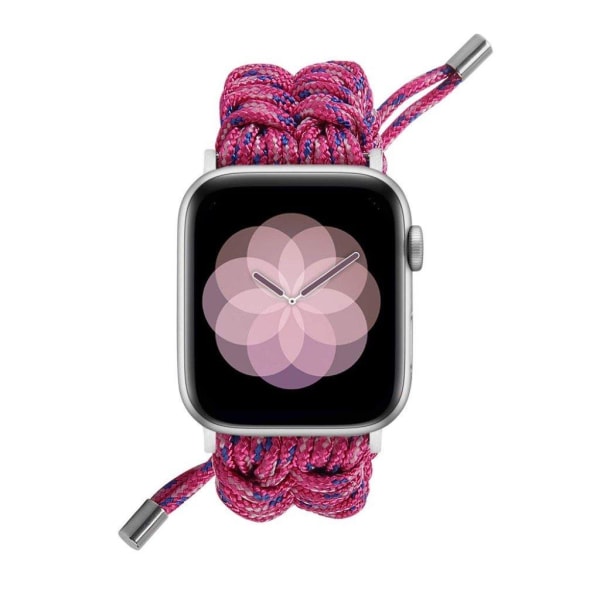 Apple Watch Series 6 / 5 44mm flettet rem - Rose Pink