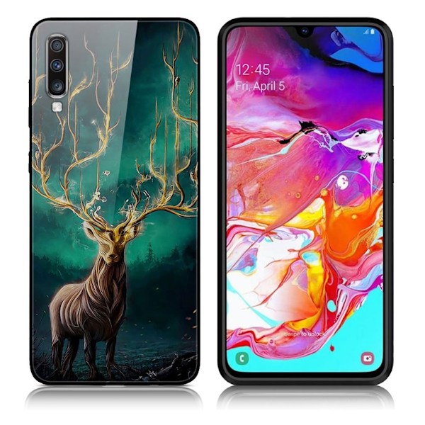 Fantasy Samsung Galaxy A70 skal - Älg multifärg