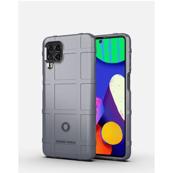 Rugged Shield Samsung Galaxy M62 / Samsung Galaxy F62 kotelot - Harmaa Silver grey