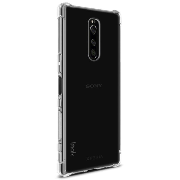 IMAK Sony Xperia 1 skin følelse etui - Gennemsigtig Transparent