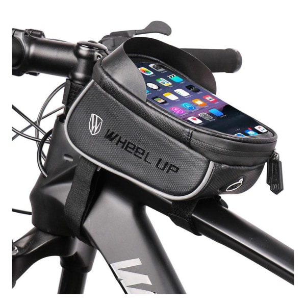 WHEELUP vandtæt cykelsadeltaske til 6,2 tommer smartphone Black