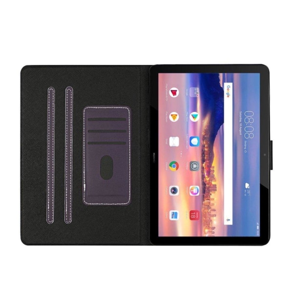 Huawei MediaPad T5 light simple leather case - Purple Lila