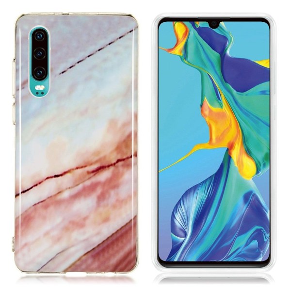 Huawei P30 marmor mønster etui - Model G Multicolor