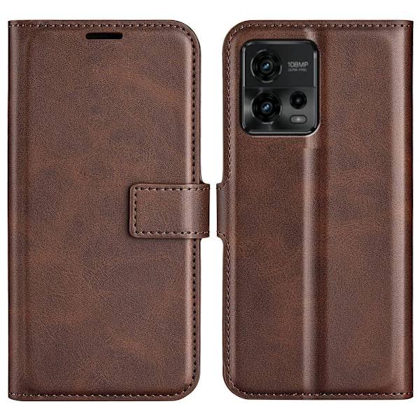 Læderetui med Pung til Motorola Moto G72 - Brun Brown