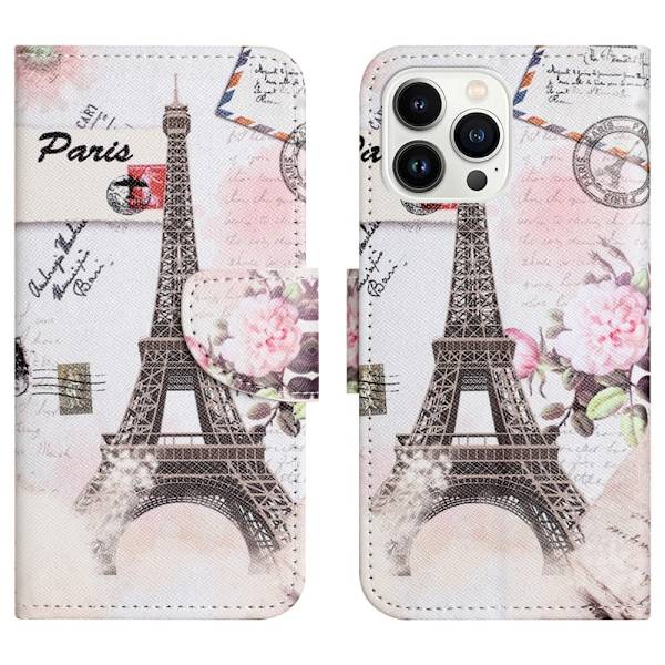 Wonderland iPhone 15 Pro Max Flippetui - Tower Pink