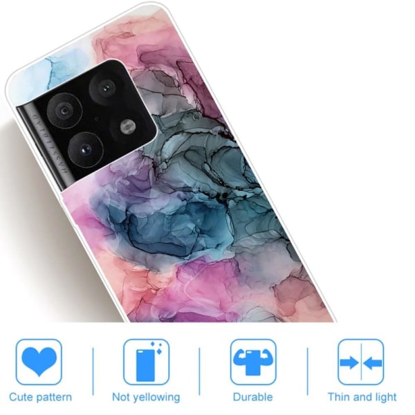 Marble OnePlus 10 Pro Suojakotelo - Osmose Of Rose And Vihreä Multicolor