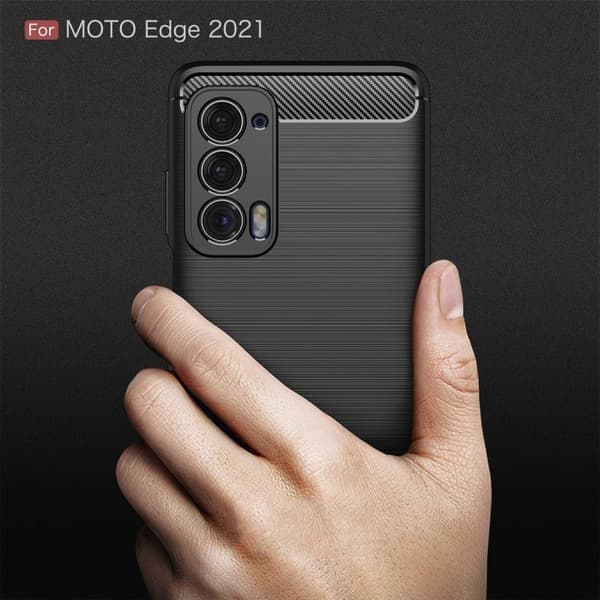 Carbon Flex Motorola Edge (2021) skal - Svart Svart