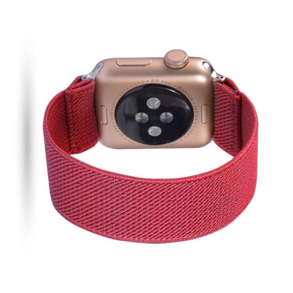 Apple Watch Series 6 / 5 44mm enkel nylon-urrem - Vandmelons Rød Red