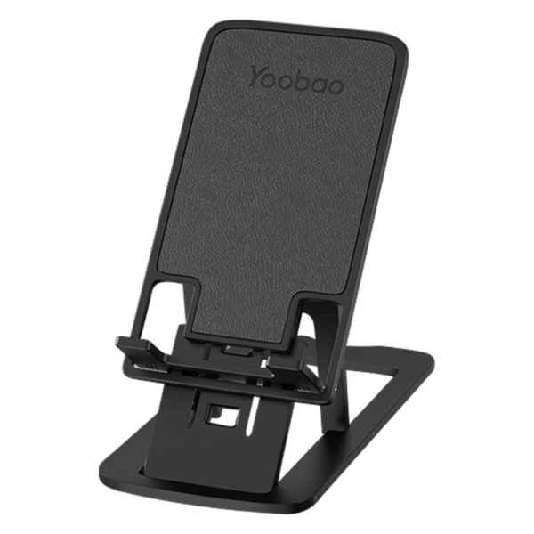 YOOBAO Universal folding desktop phone stand - Black Svart