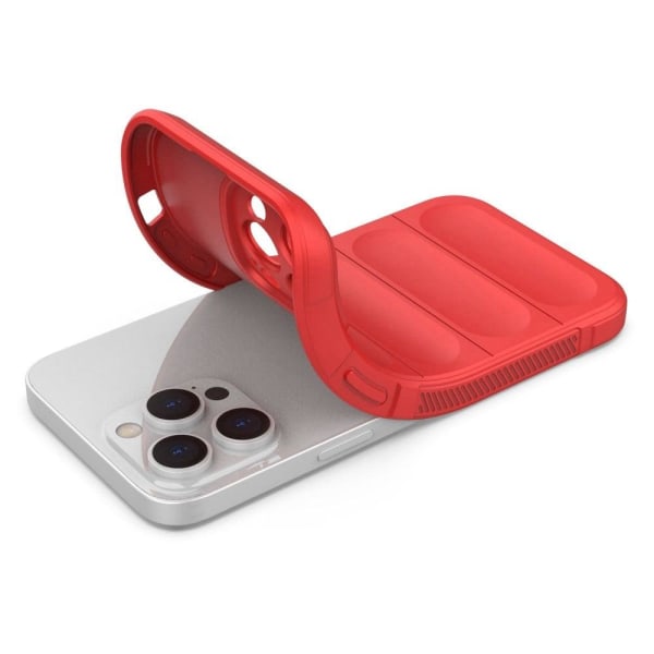 iPhone 14 Pro 6,1 tommer Anti-fall Soft Flexible Phone Case Scratch-resistant Drop-proof Cell Phone Cover - Rød Red