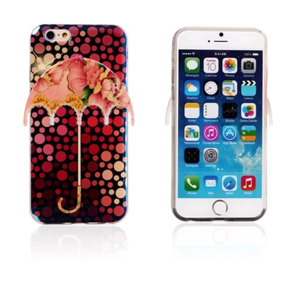 3D Umbrella (Prikker - Peony) iPhone 6 Deksel Multicolor