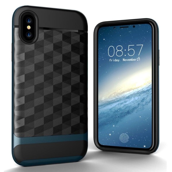 iPhone X Rombe TPU etui - Blå Blue