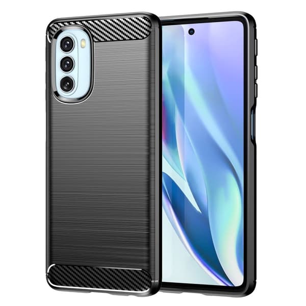 Carbon Flex Etui Motorola Moto G51 5G - Sort Black