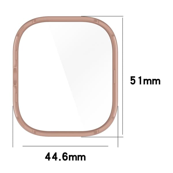 Xiaomi RedMi Watch 4 Full Protective Case Watch Cover with Tempered Glass Screen Protector - Black Svart