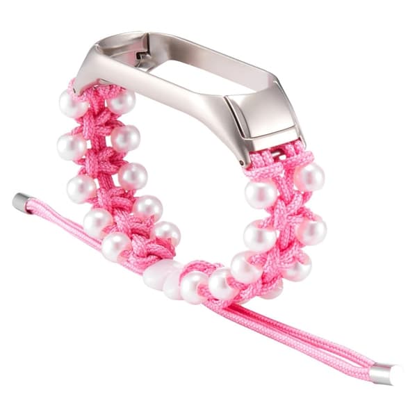 Xiaomi Mi Smart Band 4 / 3 stilig perle dekor urrem - Rosa Pink