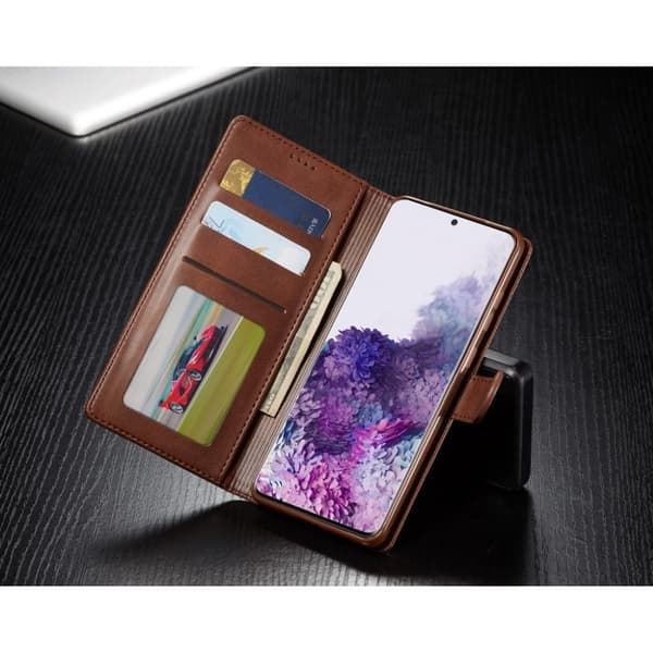 LC.Imeeke läder Samsung Galaxy S20 Plus fodral - Brun Brun