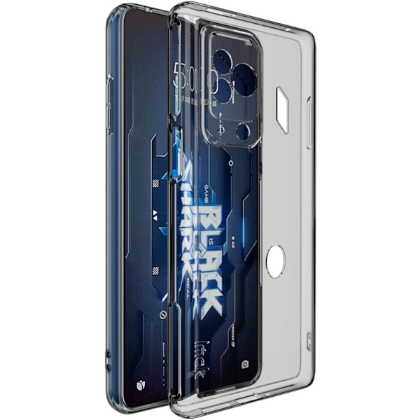Imak UX-5 suojus Xiaomi Black Shark 5 Pro - Läpinäkyvä Musta Transparent