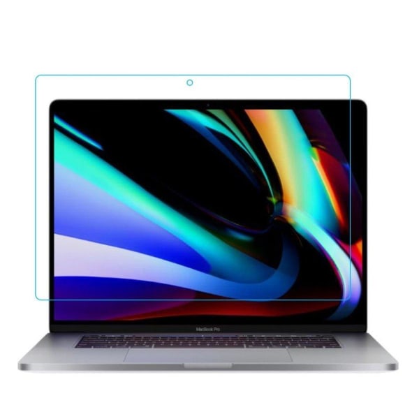 MacBook Pro 16 (2019-) arc edge tempered glass screen protector Transparent