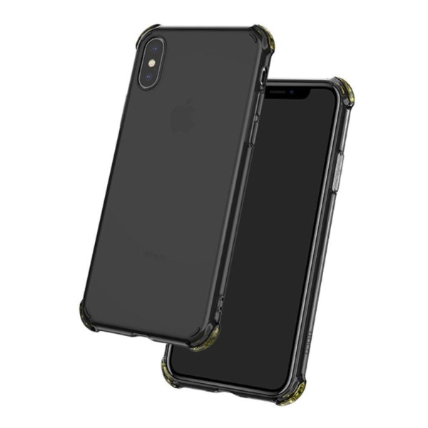 iPhone Xs Max HOCO liukuestoinen silikooni muovinen suojakuori t Black