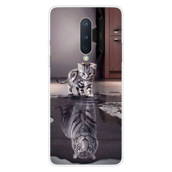 Deco OnePlus 8 skal - Katt Och Tiger Reflektion multifärg