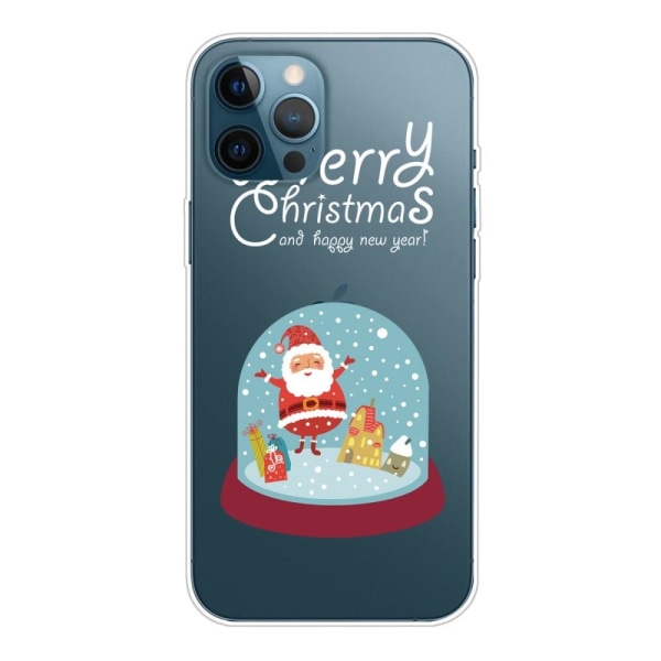 Mønstertryk i juleserien IMD Fleksibel taske Beskyttende telefon cover iPhone 13 Pro 6,1 tommer - Krystalkugle Multicolor