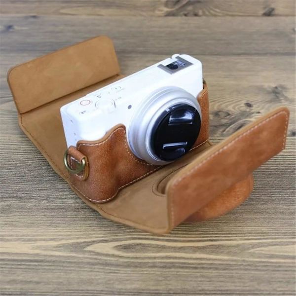 Sony ZV-1F nahkakotelo olkahihnalla - Ruskea Brown