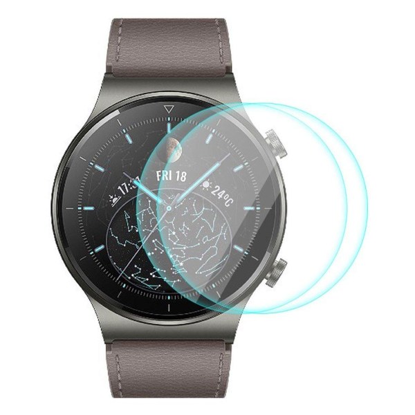 2pcs ENKAY Huawei Watch GT 2 Pro härdat glas skärmskydd Transparent