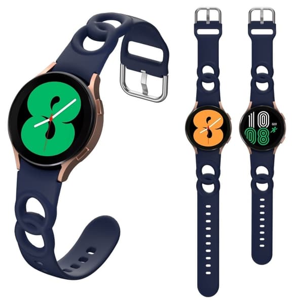 Klockarmband i silikon för Samsung Galaxy Watch 4 - Midnattsblå Blå
