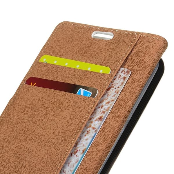 iPhone XS mønstret læder flip cover - Ahornblade Og Eiffeltårnet Multicolor