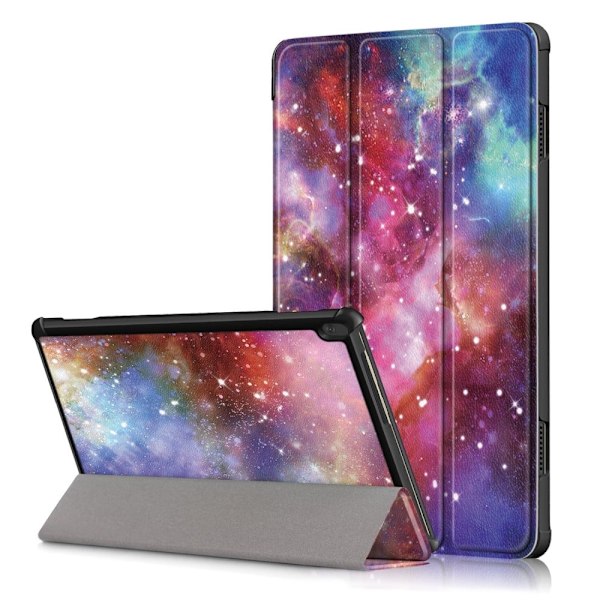 Lenovo Tab M10 kolminkertainen nahkakotelo - Tähtiyö Multicolor