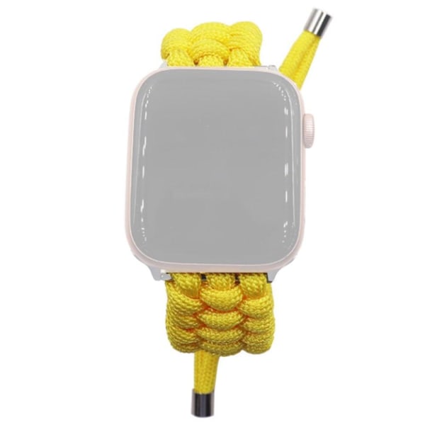 Apple Watch Series 8 (41mm) punottu köysityylinen kellonhihna - Keltainen Yellow