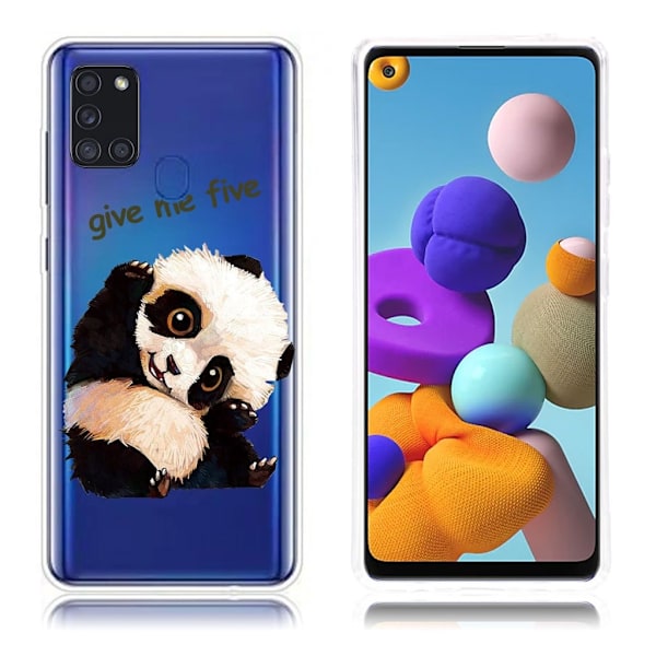 Deco Samsung Galaxy A21s Etui - Søt Panda White